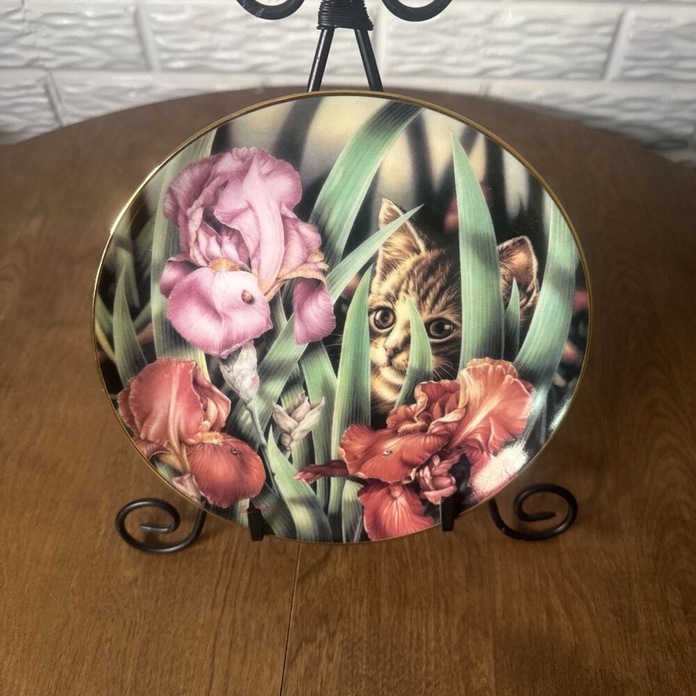 Bradford Exchange Collector Plate-Curious Kitten-Artist Signed-1993 Series-Cat